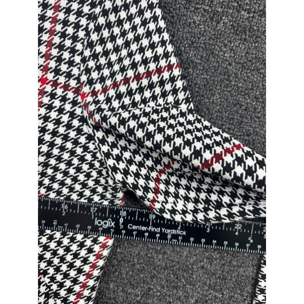 Lauren Ralph Lauren Shift Dress Womens Size 6 Black White & Red Houndstooth - Picture 9 of 9